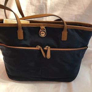 Navy Blue Nylon Tote